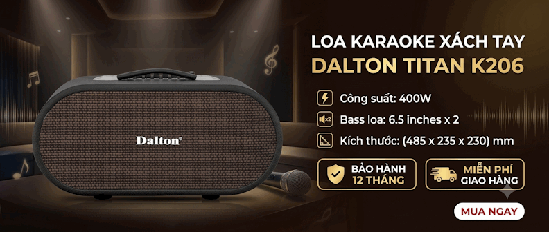 Loa karaoke xách tay Dalton Titan K206